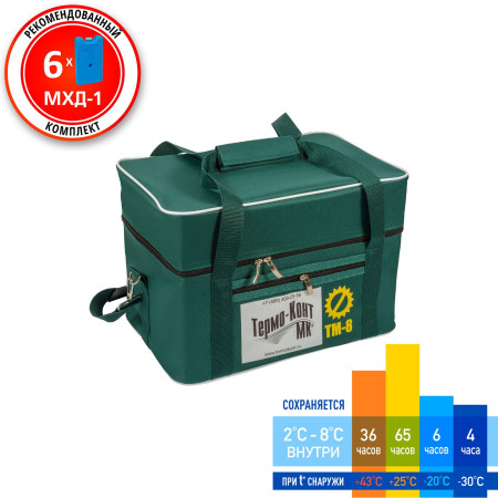 Термоконтейнер в сумке-чехле Термо-Конт МК ТМ-8 (7,8 л) (материал внутренних поверхностей: ударопрочный пластик)